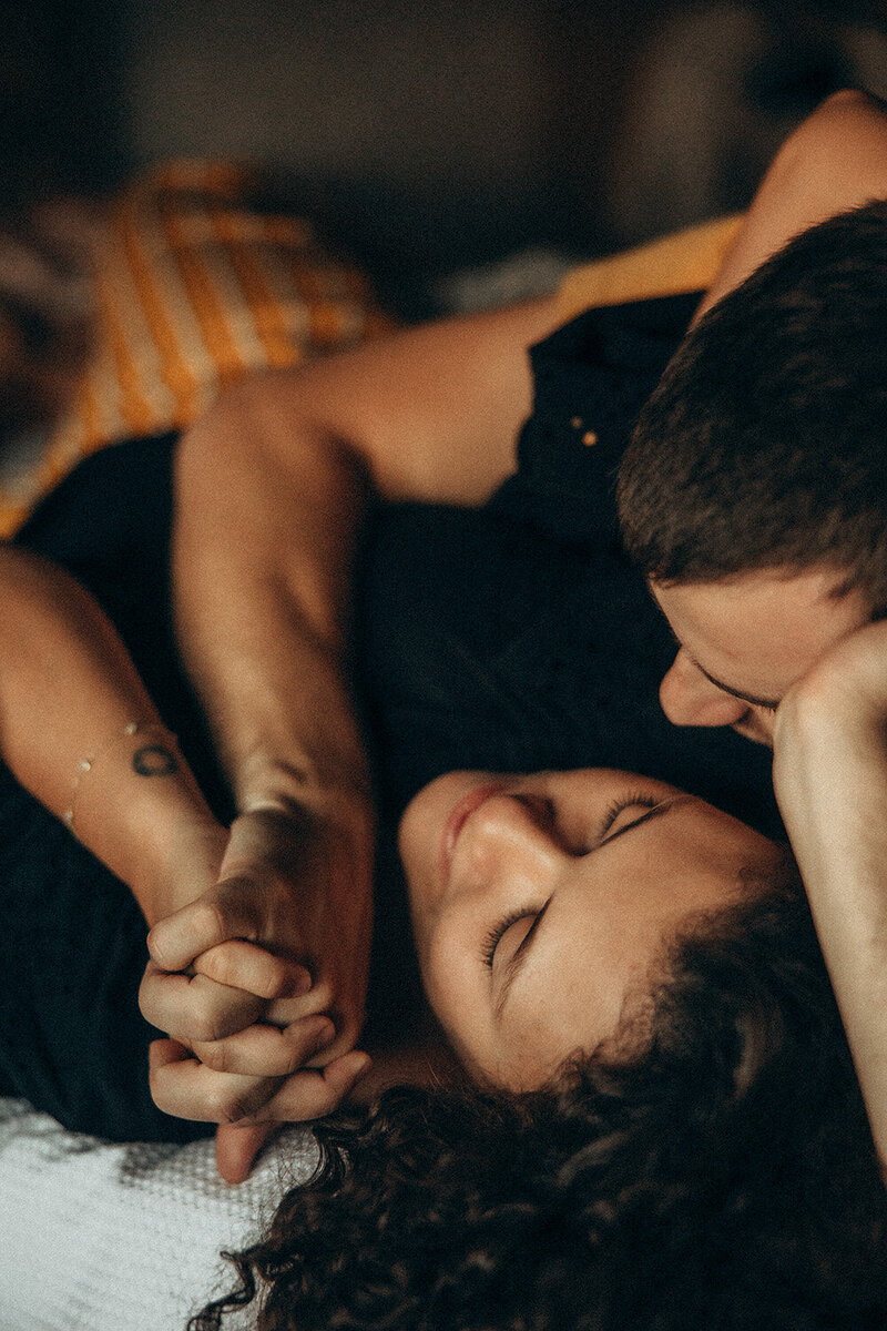 Heartfelt Sunshine Coast storytelling photography session capturing a couple's emotional connection.