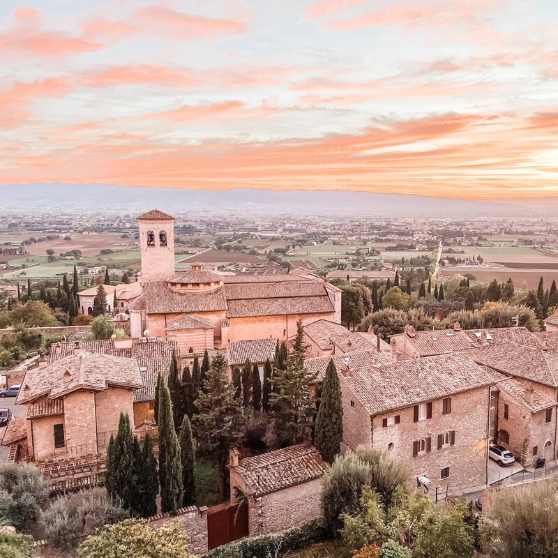 assisi italy countryside view
