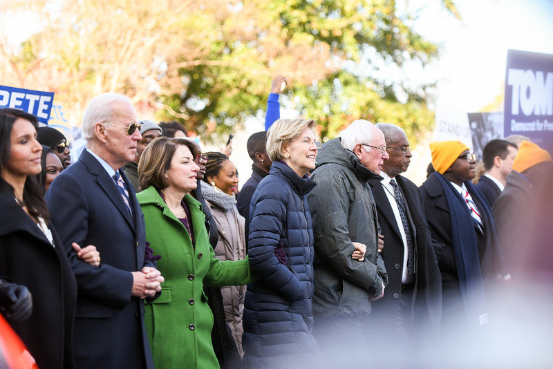 Elizabeth Warren 2020 democratic presidential primary Martin Luter King Jr Day