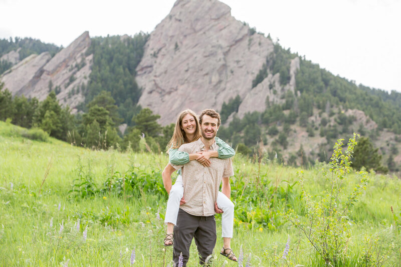 Boulder Colorado engagement photographer at Chautauqua Park