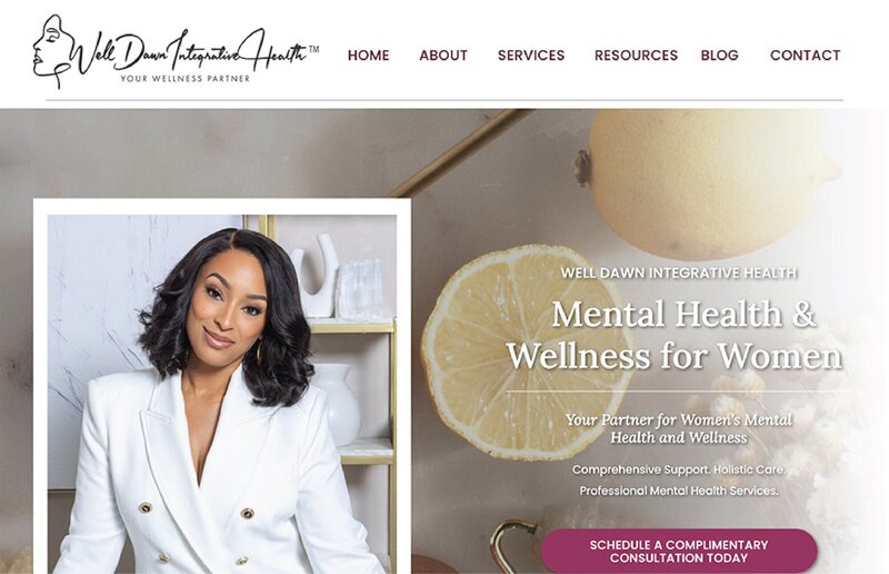 Well Dawn Health | Showit Website by Artisan Kind-01