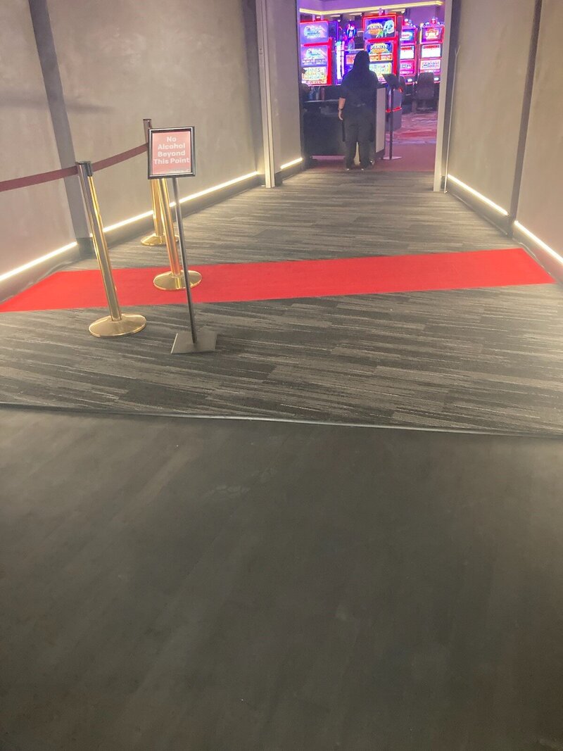 Floor Tech Grey Red Carpet Tile Casino
