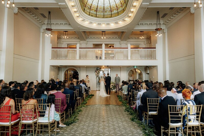 wedding ceremony at the permanent vancouver
