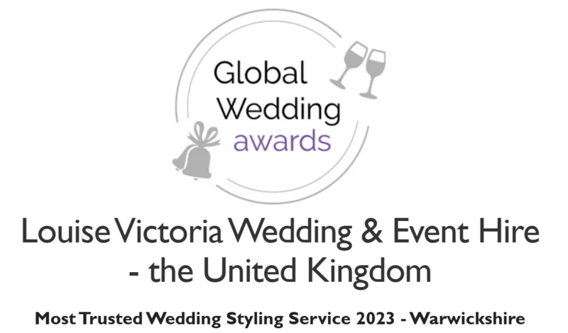Most trusted wedding styling service warwickshire louise victoria wedding and event hire uk