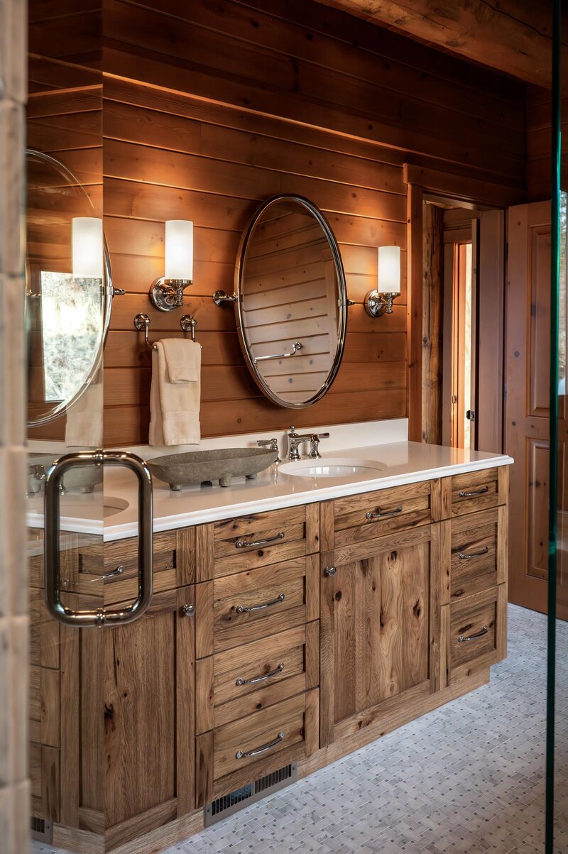 Schweitzer Mountain Interior Design. Home exterior in the Spires.