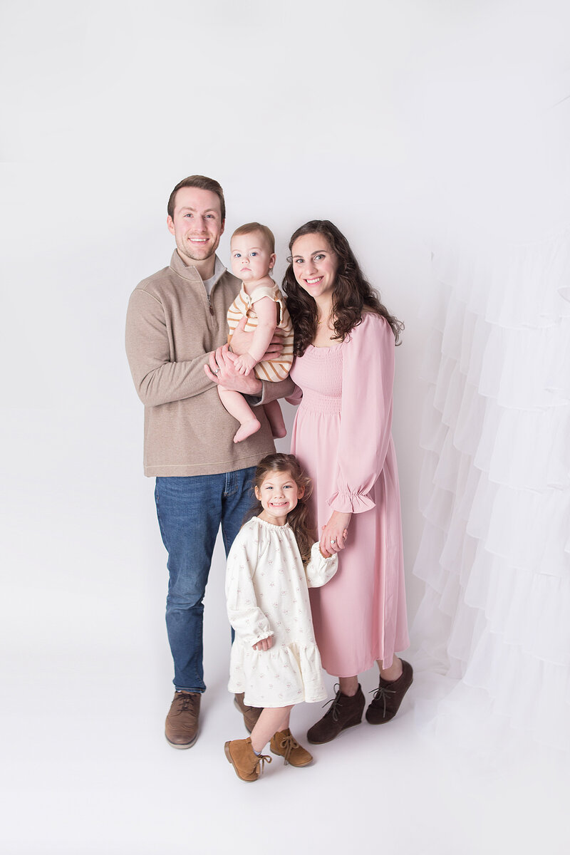 Family posing during photoshoot with Mount Juliet, TN photographer 