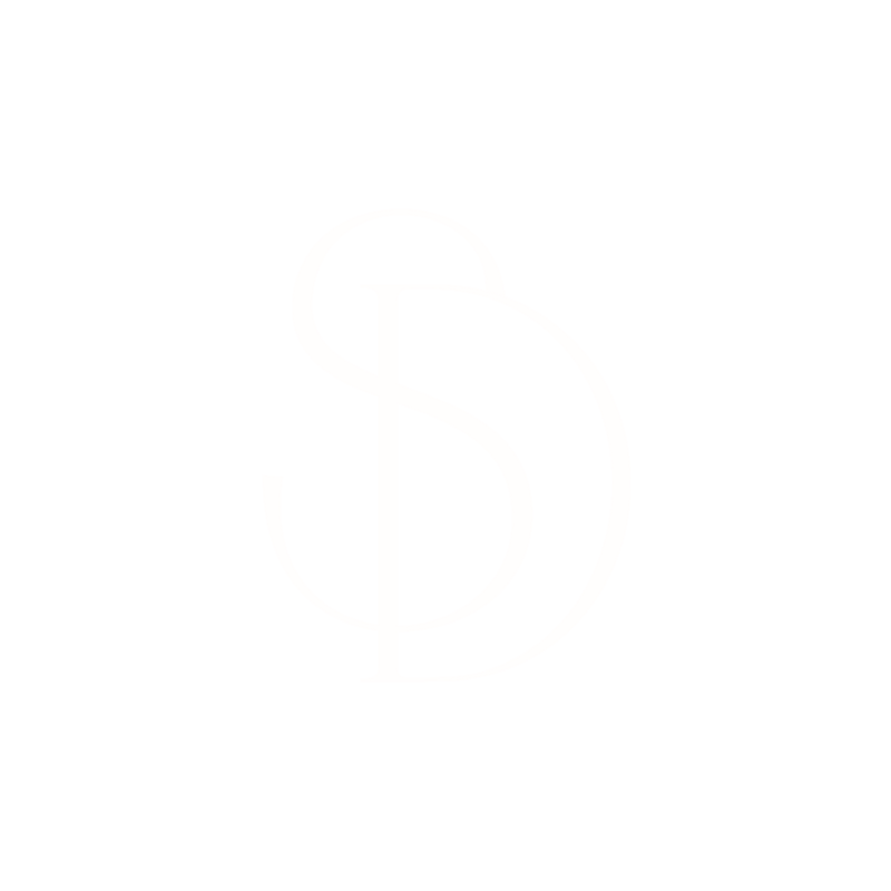 Soulful designs studio logo containing the initials of the brand