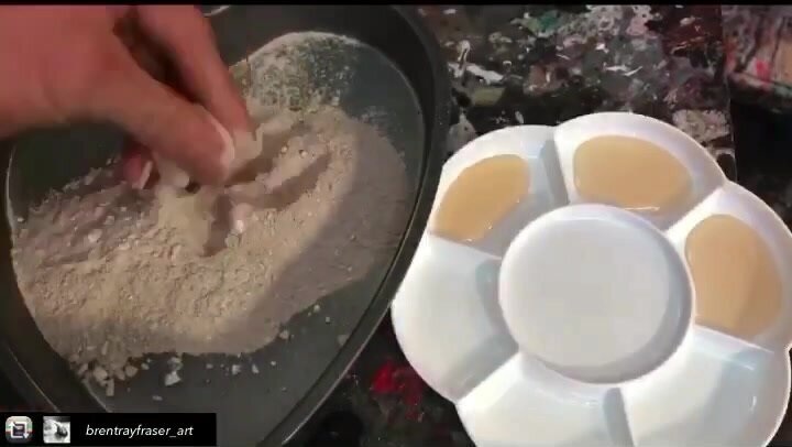 Mixing Gordons Cremated Ashes With Gum Arabic 2015