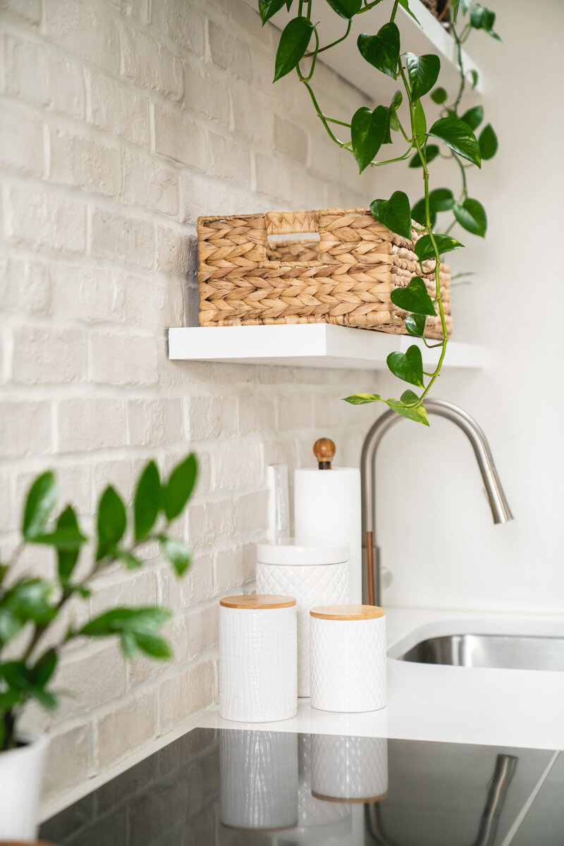 a tidy kitchen area