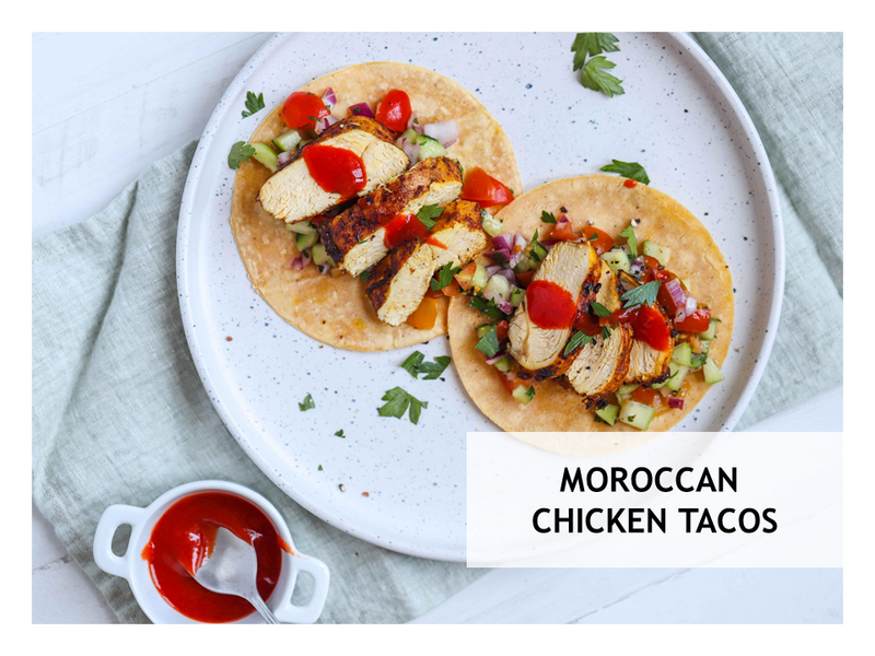 Moroccan Chicken Tacos