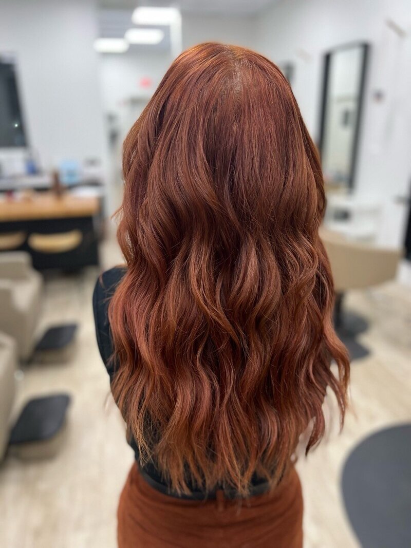 Quality red hair extensions in Annapolis, Maryland