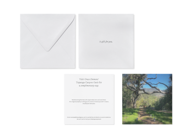 Envelope and corresponding branded note card design