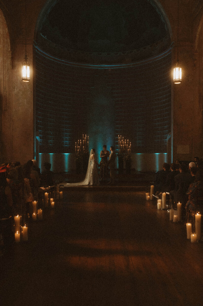 Wedding ceremony at Hotel, Peter and Paul with dreamy ethereal vibe