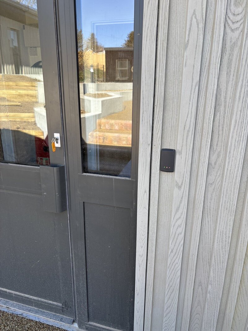 Electrical Access Control box and door entry