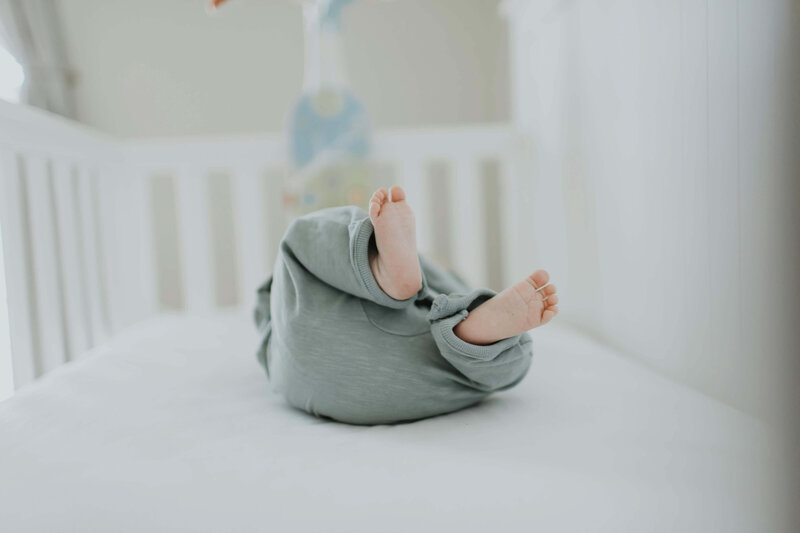 Newborn baby's feet
