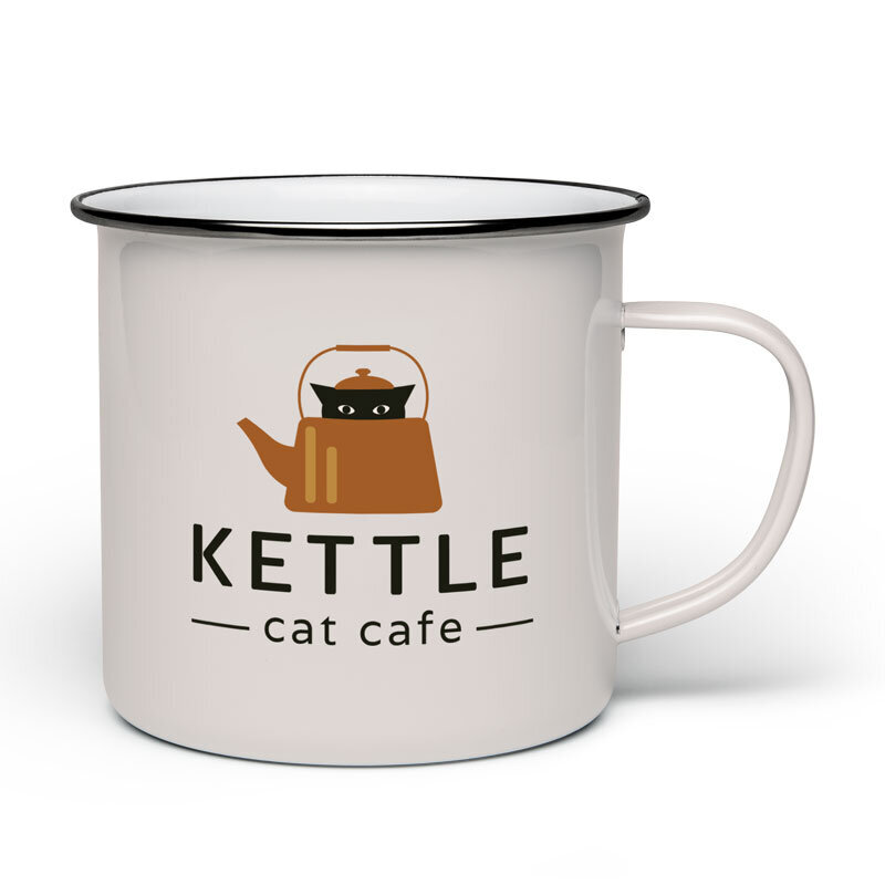 Kettle Cat Cafe Logo Mug