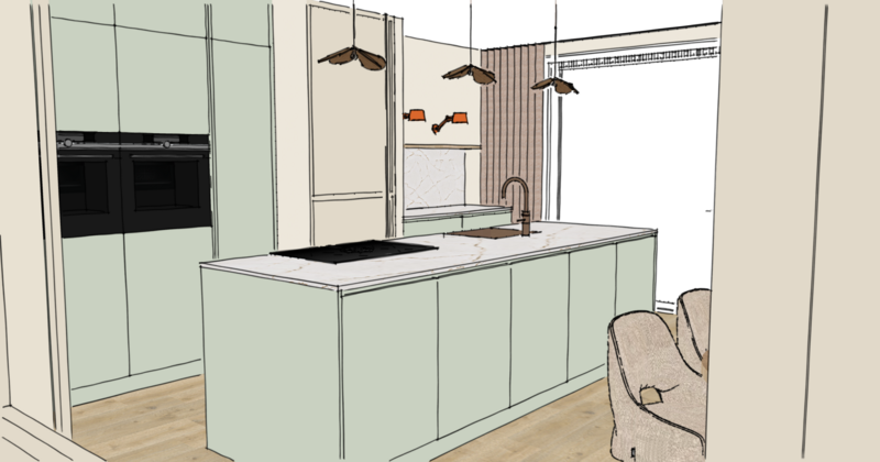 Interieurontwerp-beganegrond-Houten-3D