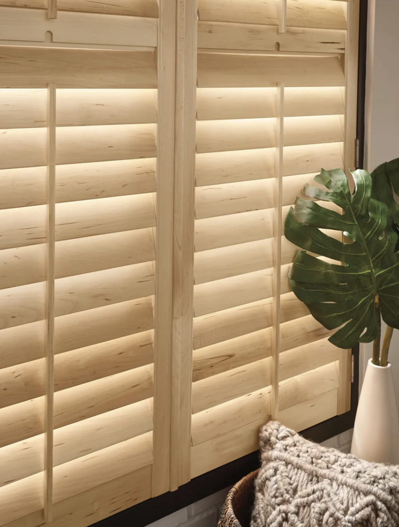 Wood custom shutters