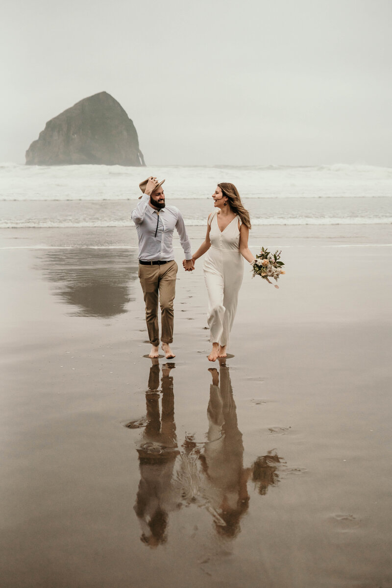 Cannon Beach Elopement Jumpsuit