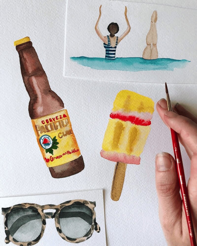 jenna rainey beach art