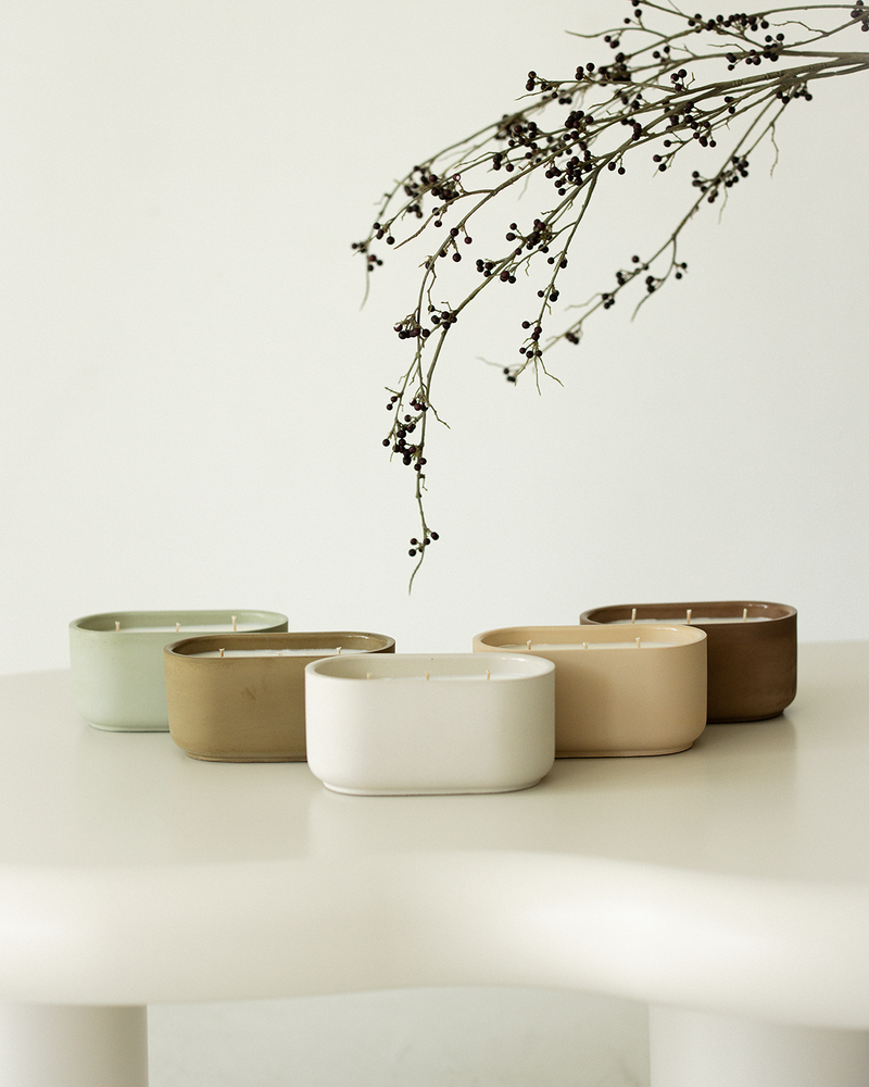 Parlour Candle is a handcrafted candle and home decor line created in a 100-year-old studio space. Using 100% natural coconut soy wax and high-quality, paraben- and phthalate-free fragrance oils, each candle vessel and decor piece is handmade with natural earth pigments and concrete. The line emphasizes sustainability, featuring fully recyclable vessels and no excess plastic in the packaging.