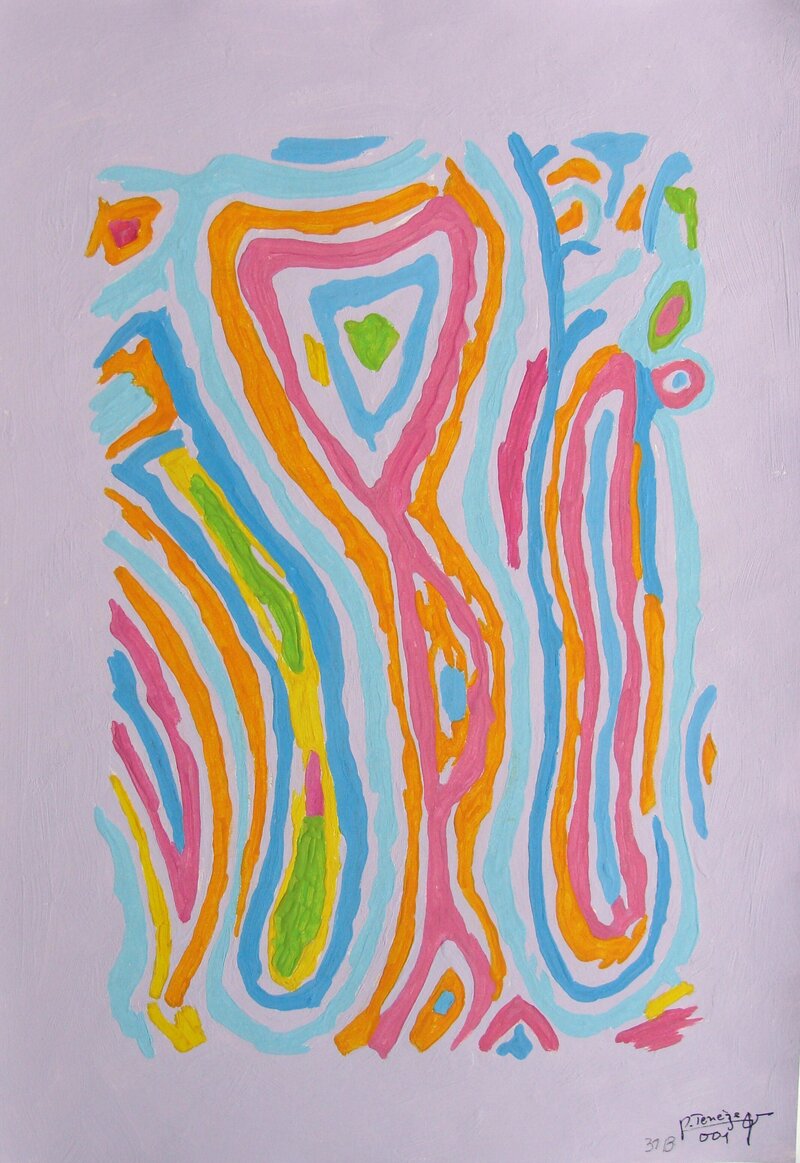 194 2001Rêve minéral  B Acrylique Fonds Colorés (7)