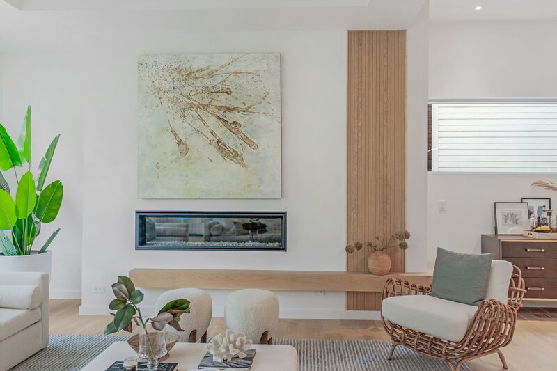 electric fireplace with mantel underneath