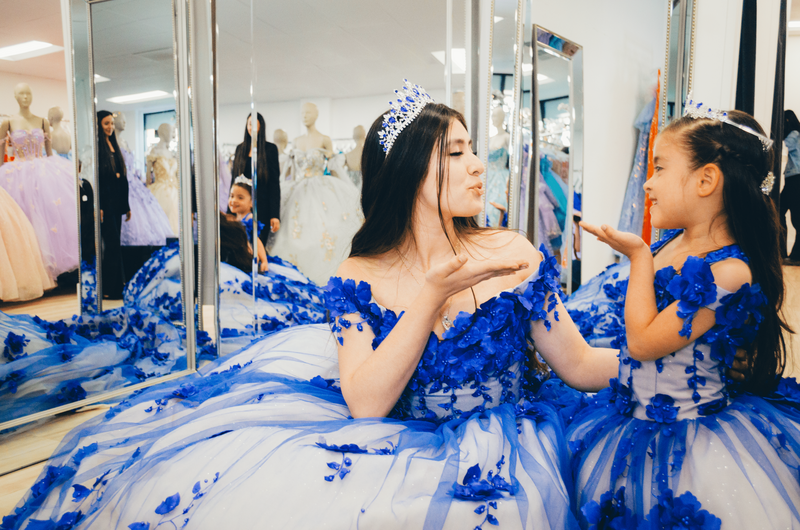 Quince Dress Blue | Lucia Isabel