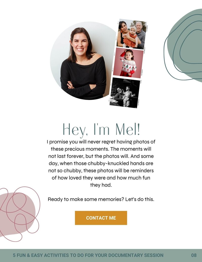 Internal page of a PDF introducing Mel.