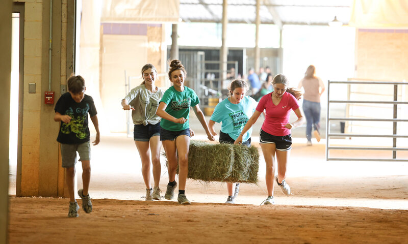 Kids running to victory at Black Hereford Junior Nationals