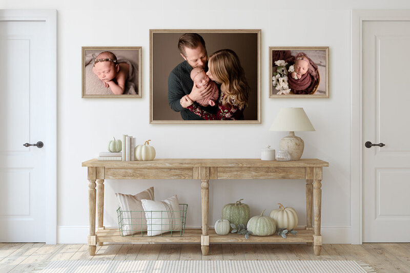 Newborn Photographer in Brighton Foyer Gallery Wall by For the Love of Photography