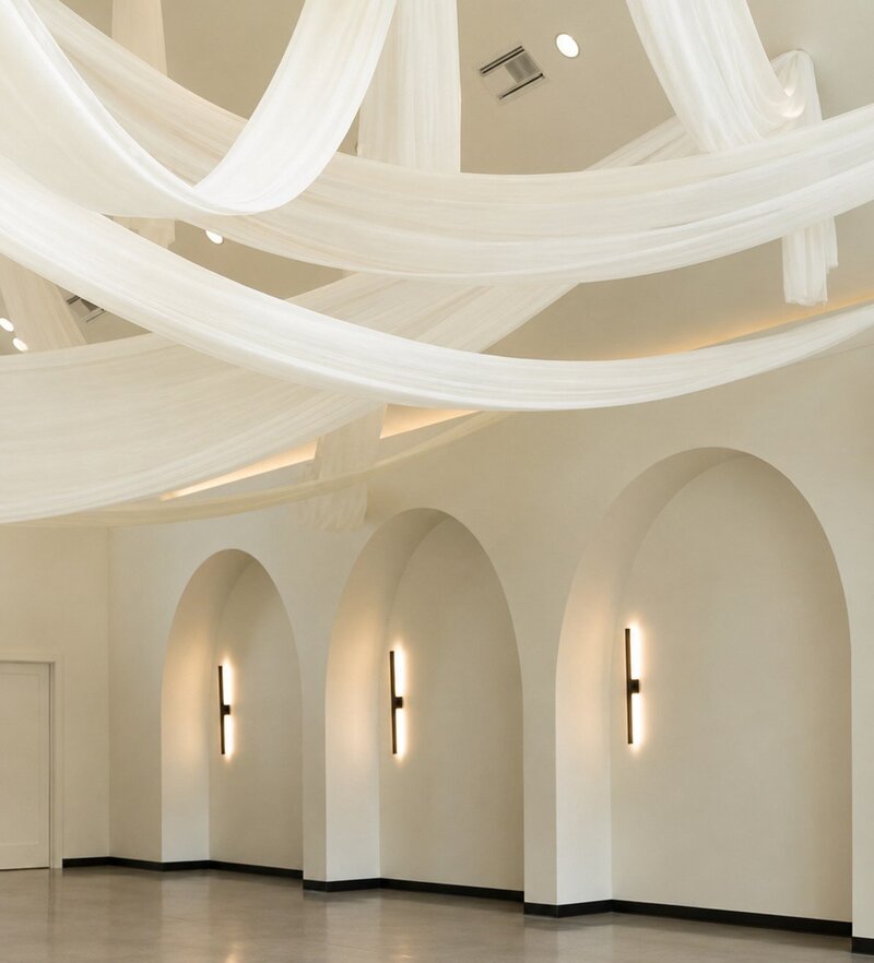 The Halo draping at The Lumen House