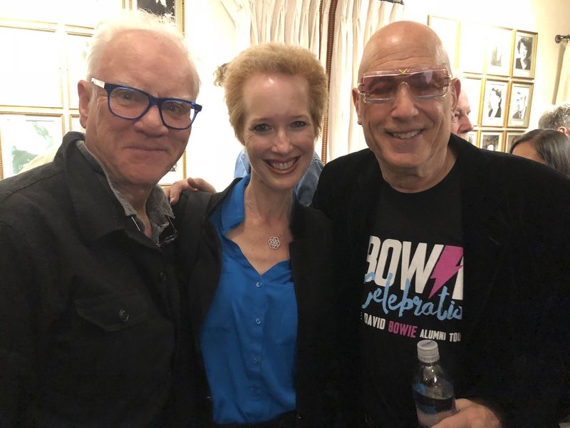 Malcolm McDowell, Kate & Mike Garson 2019