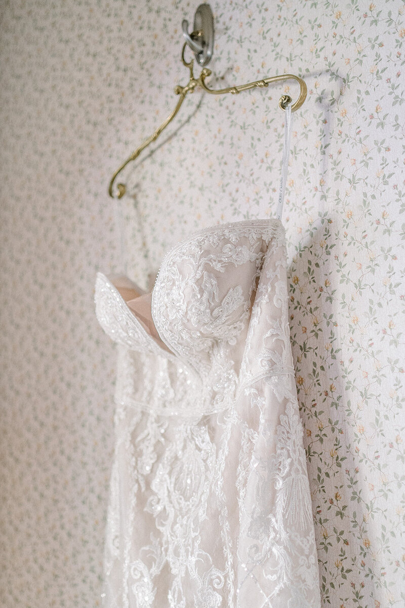 Intricate Wedding Gown Details at A Luxury Californian Wedding