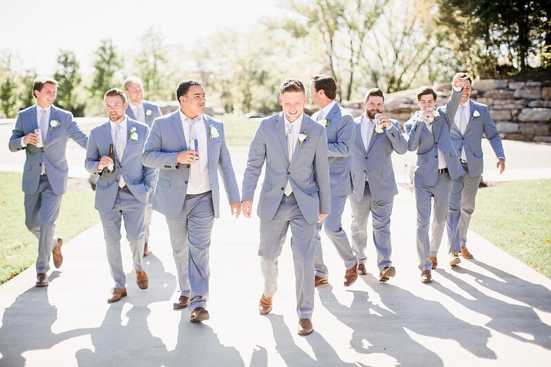 groom and groomsmen by Knoxville Wedding Photographer, Amanda May Photos