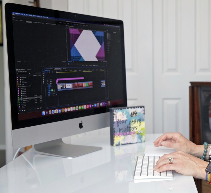 woman-editing-video-on-mac in Denver, CO - Pixel Lustre