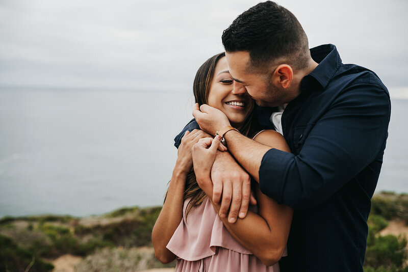 malibu beach engagement photo - Colby and Valerie Photography