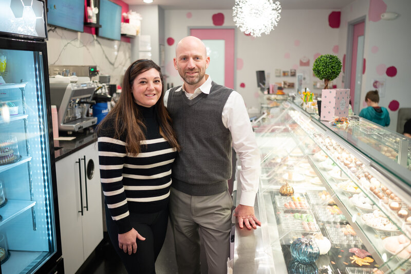 Aaron and Christi Parker, Le Macaron Fishers store owners