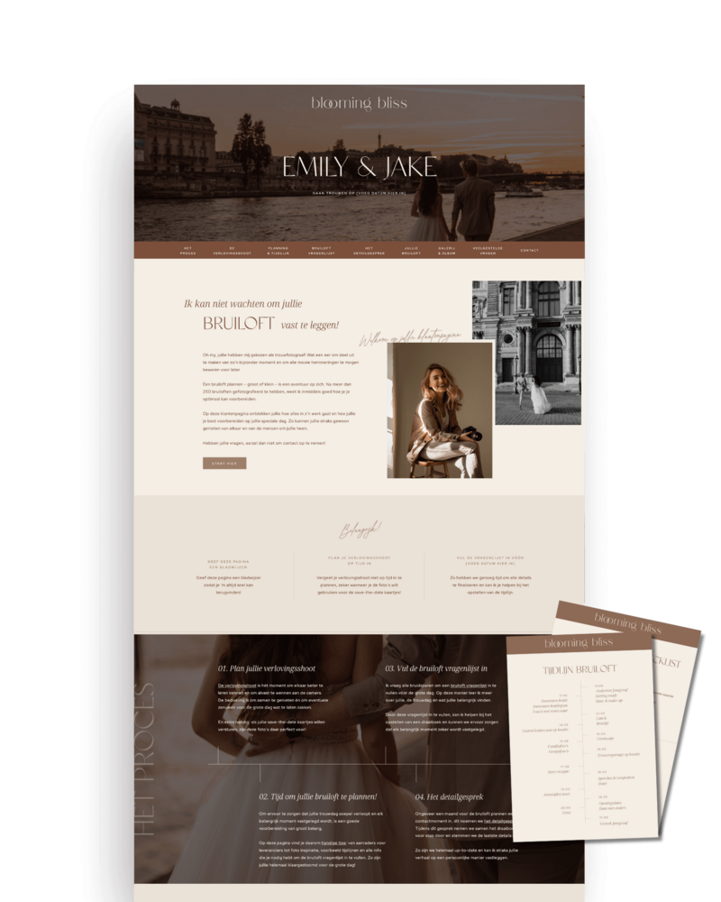Showit Klantenpagina voor Fotografen 12