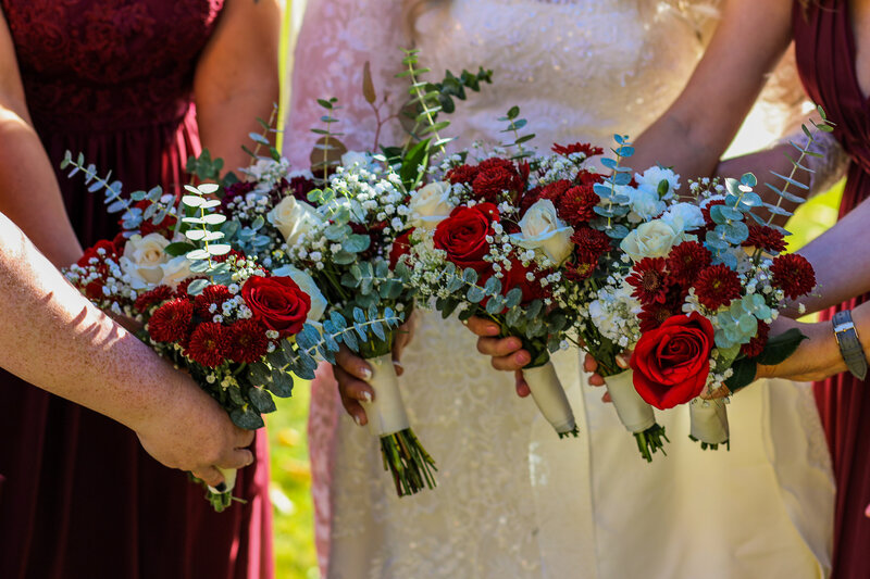 Bridesmaid and brides flowers | Wedding Photography