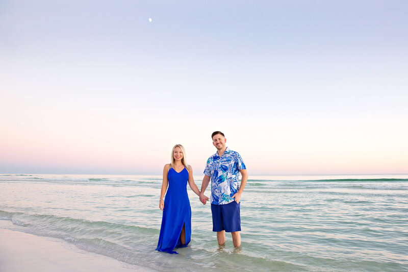 Couple photographed in Santa Rosa Beach
