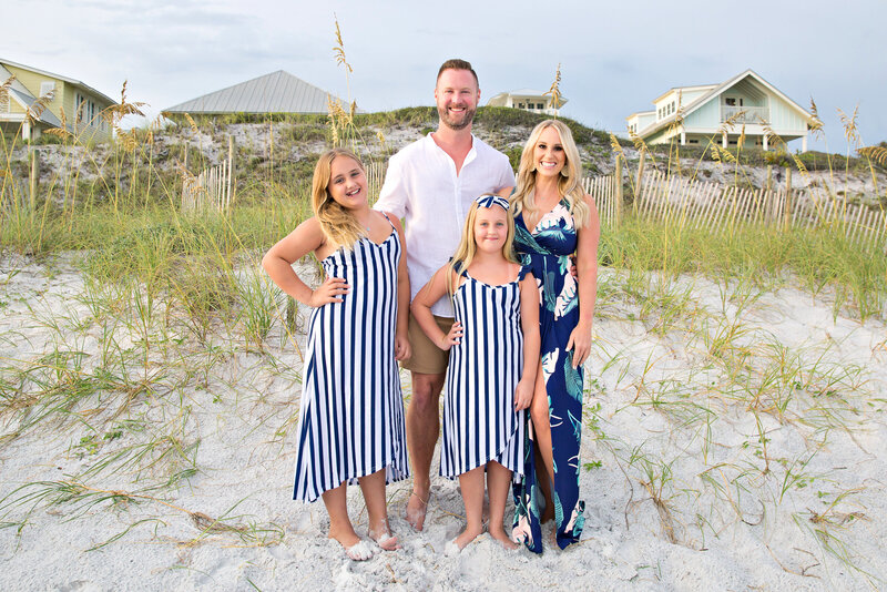Watercolor florida photography of a family