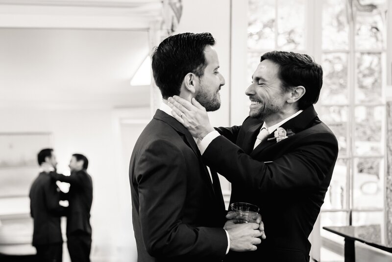 Two grooms celebrate being married