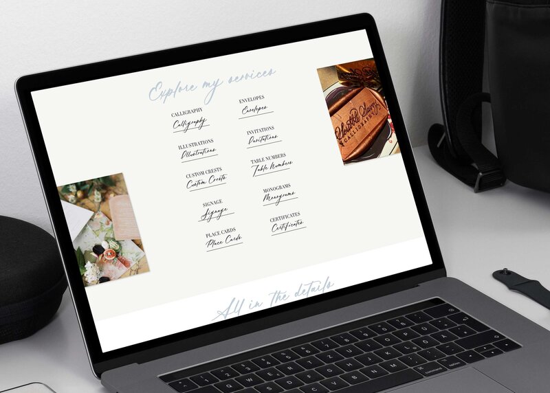 Script logo design for a champagne wall company