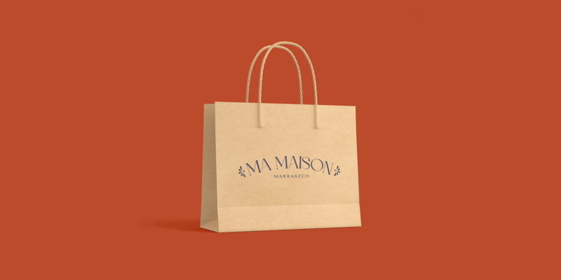 Takeaway bag design for lifestyle brand