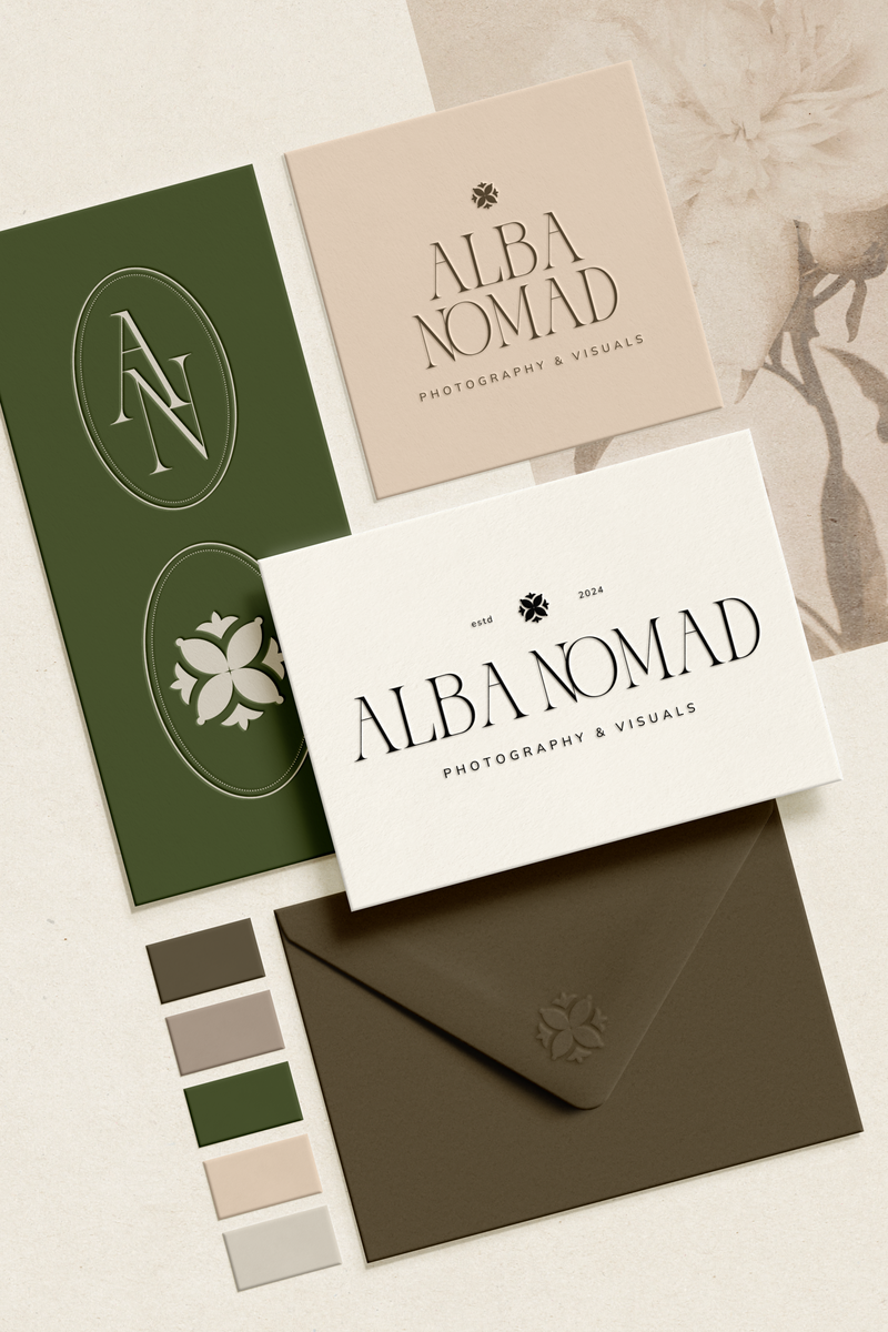 semi custom pre made brand kit modern, organic, elegant, whimsical (2)