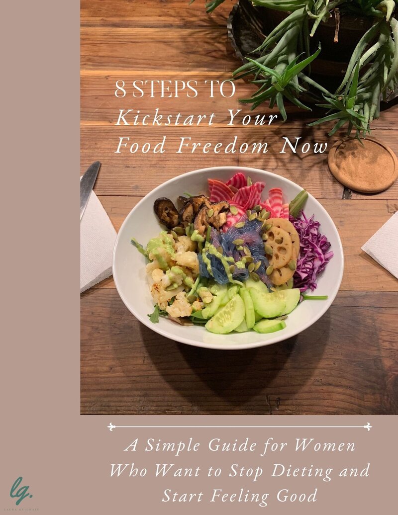 8 Steps Food Freedom Ebook Cover Showit