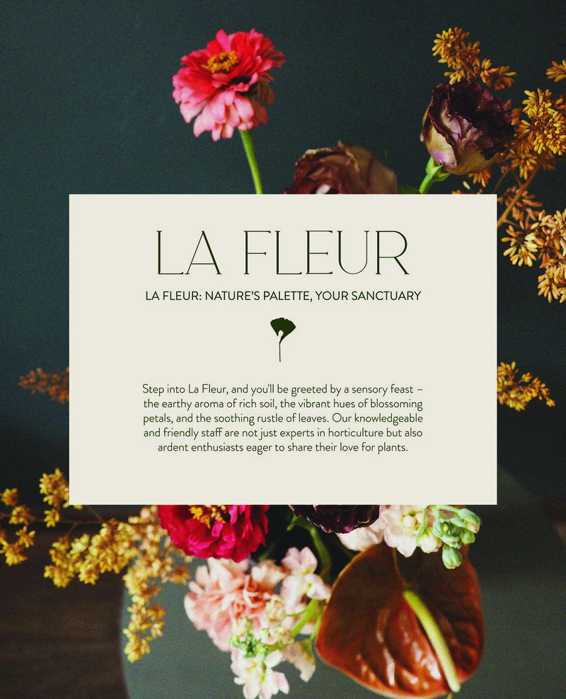 La Fleur Botanical Boutique Brand Poster