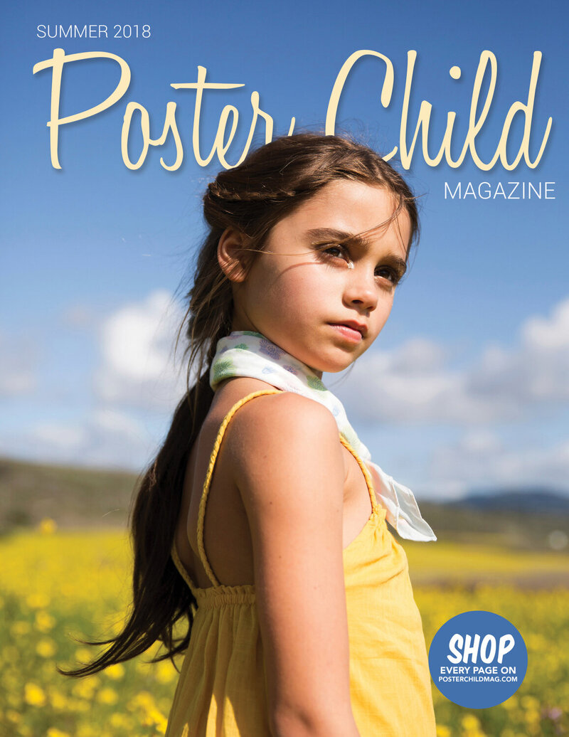 Greer Rivera Photographer Editorial Features Bay Area Photographer Girl on Poster Child Magazine in yellow dress with a scarf