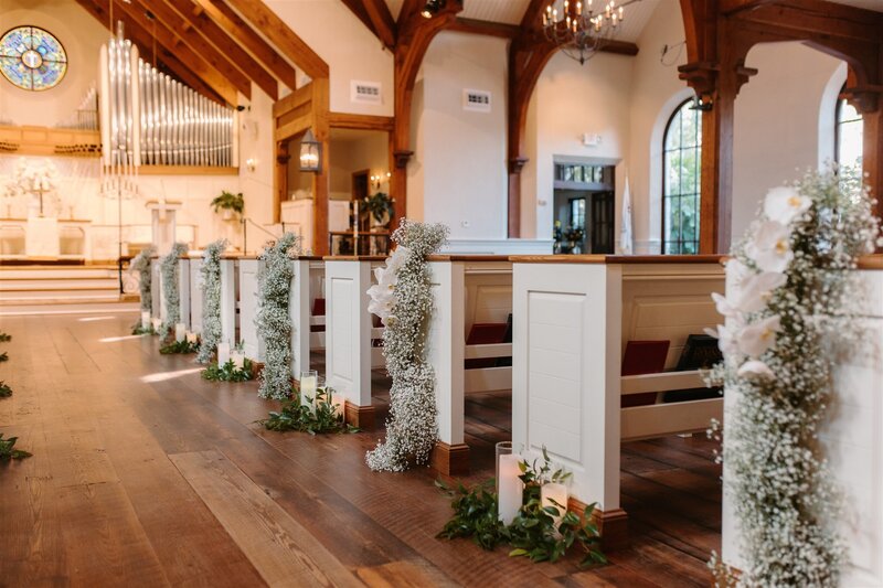 indoor wedding ceremony on Sea Island, GA